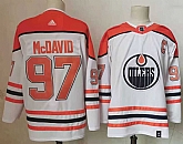 Oilers 97 Connor McDavid White 2020-21 Reverse Retro Adidas Jersey,baseball caps,new era cap wholesale,wholesale hats